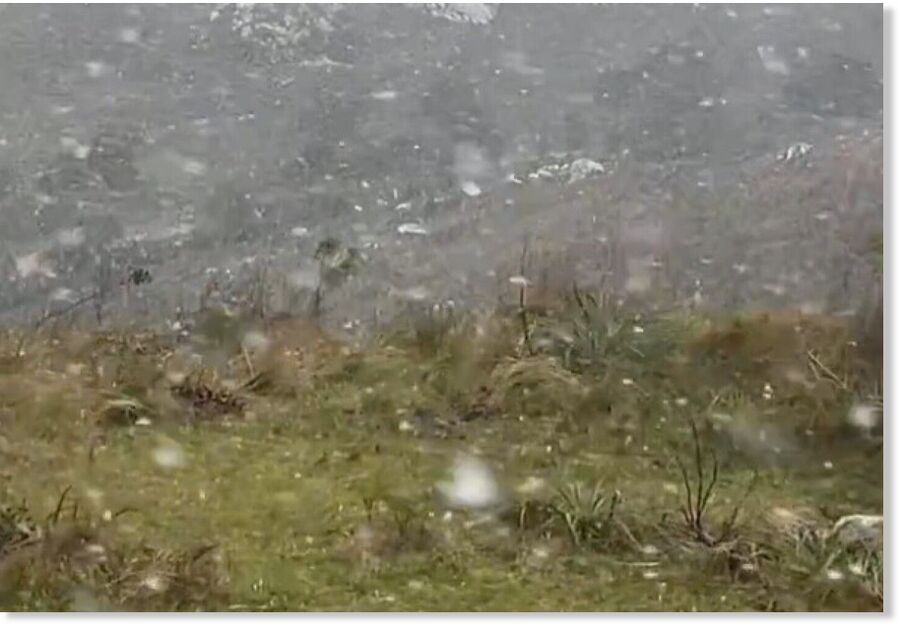 Other snowfalls were reported in the Argentine province of Buenos Aires, but none in densely populated areas