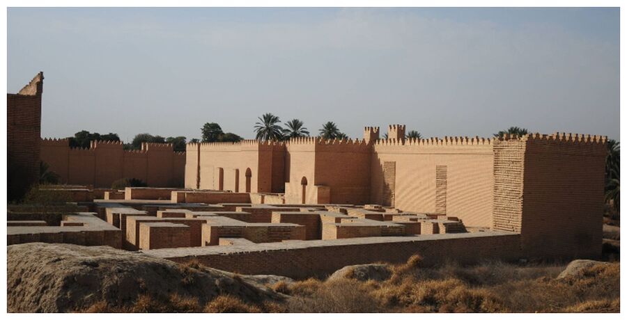The ruins of the ancient city of Babylon