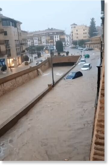 Spain's weather agency activated weather alerts across the country