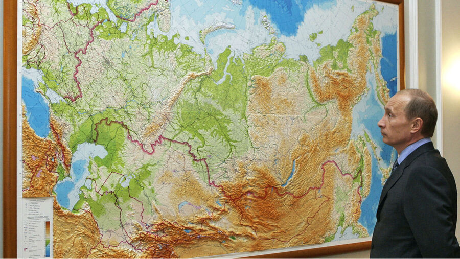 Klikni za povećanje geopolitics putin map russia