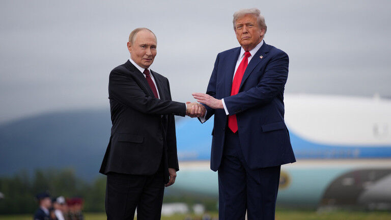 Klikni za povećanje Trump i Putin aljaska 2025
