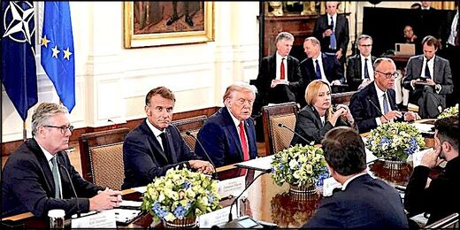 Klikni za povećanje Trump/ Europe leaders