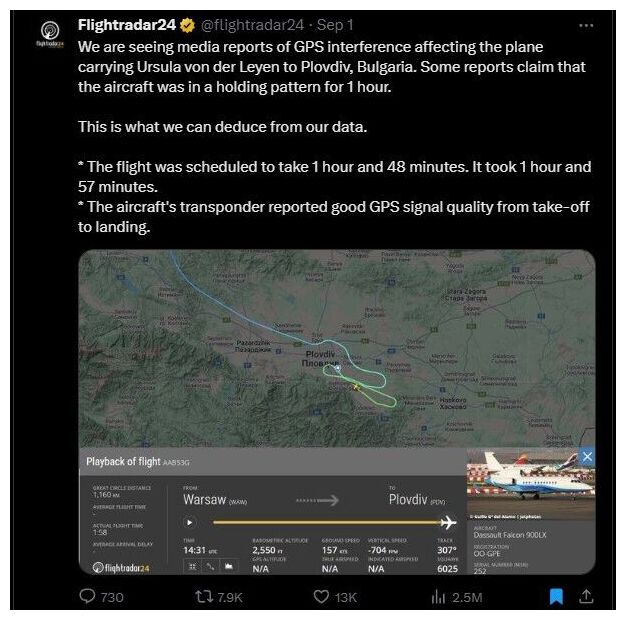 Flightradar detail