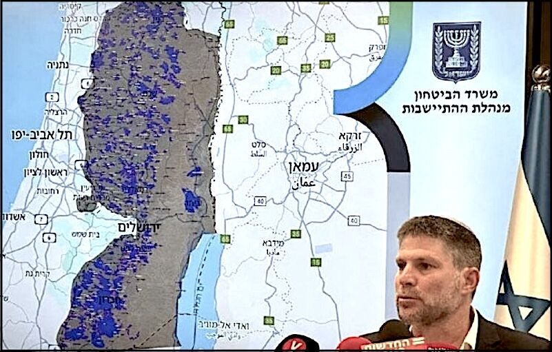 Klikni za povećanje West bank and Smotrich