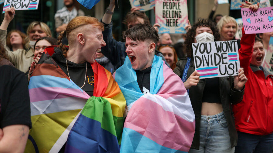 trans rights protest scotland
