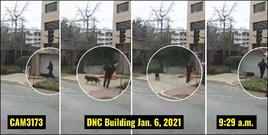 k-9 unit jan 6 pipe bomb investigation surveillance footage