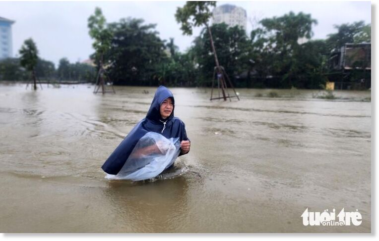 Severe flooding hits many areas in Hue City, central Vietnam, October 27, 2025.