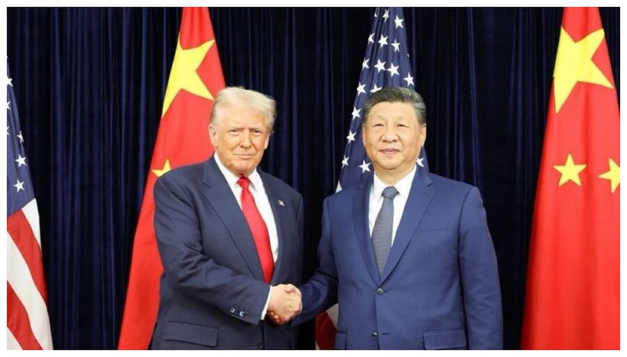 Klikni za povećanje Trump and Xi