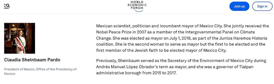 mexico president claudio pardo WEF