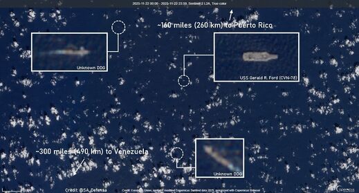 Klikni za povećanje uss ford carribean venezuela satellite