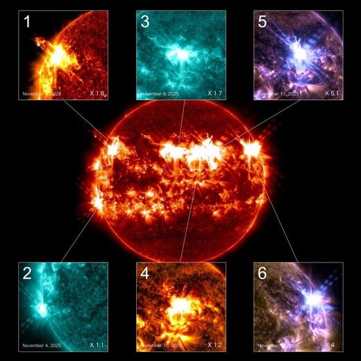 Klikni za povećanje solar flares sun