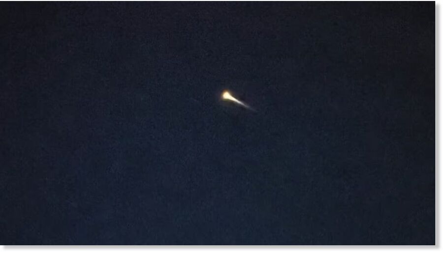 A fireball was spotted in the sky over Drumheller on Nov. 30, 2025,