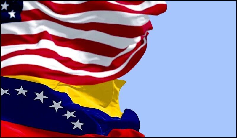 Flags USA Venezuela