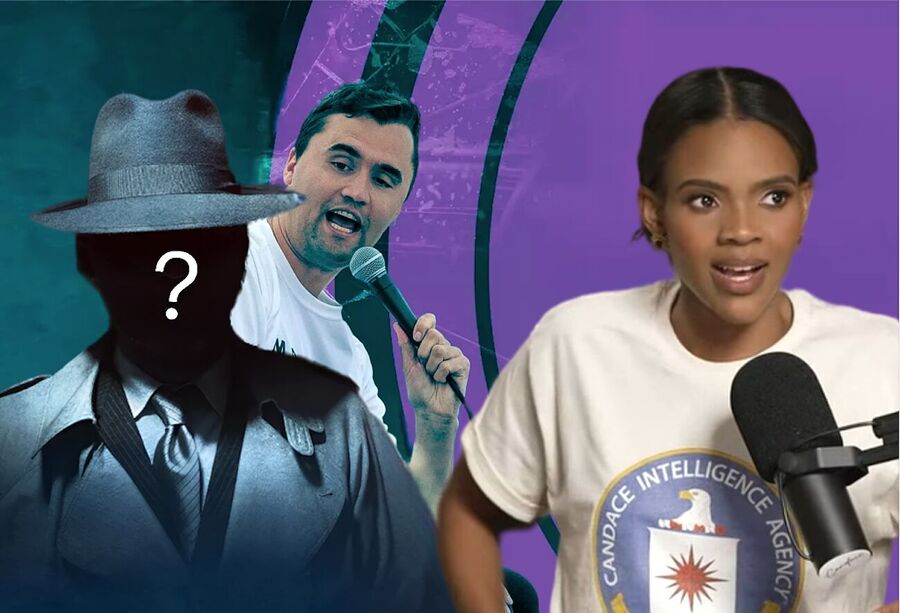 Klikni za povećanje mystery assassin charlie kirk candace owens collage
