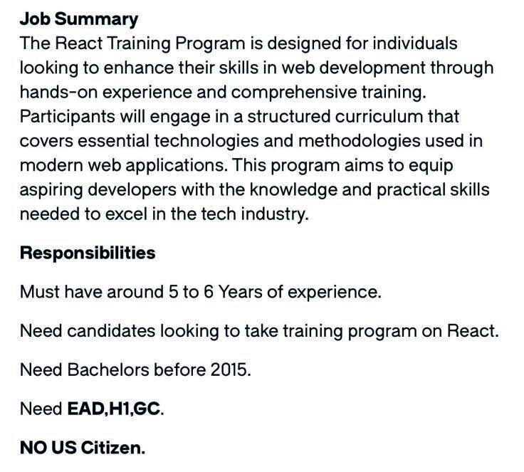 Klikni za povećanje job listing guest visa no americans
