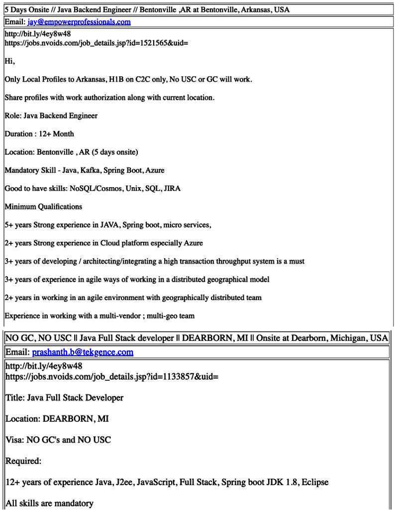 Klikni za povećanje job listings gues visas no americas