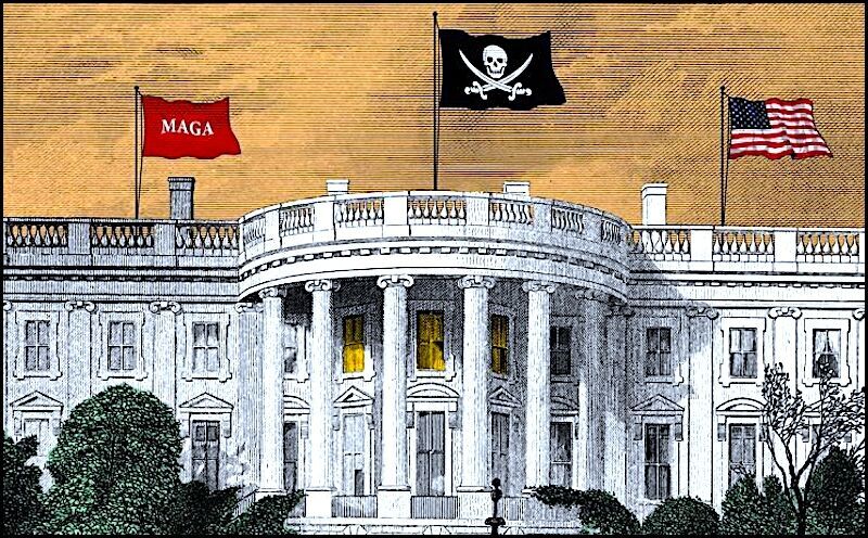 WHite house flags