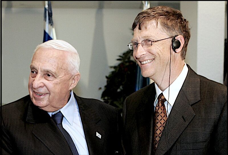 Klikni za povećanje Ariel Sharon BillGates