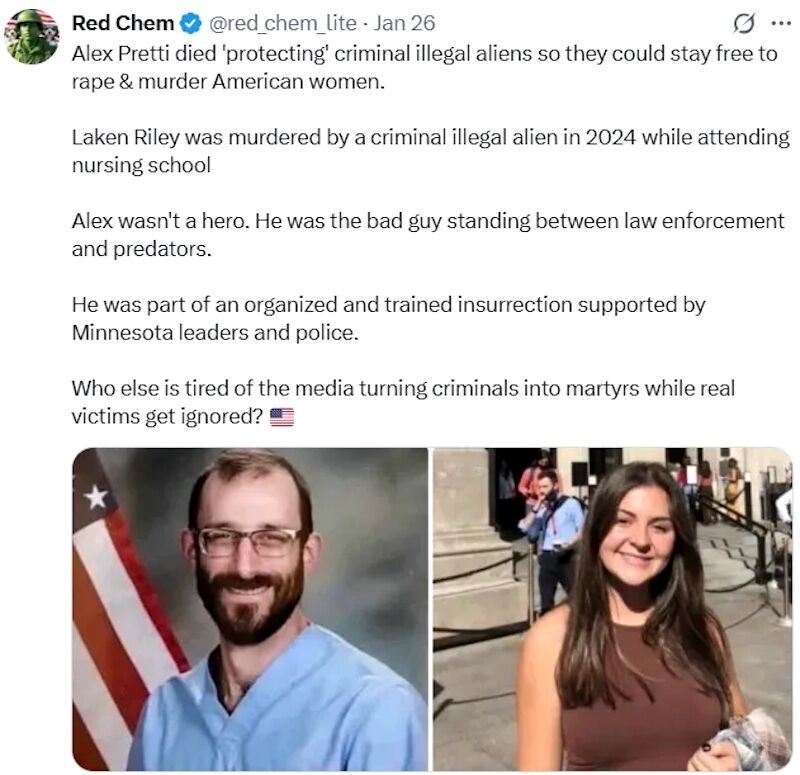 Klikni za povećanje alex pretti tweet immigrant crime illegal alien