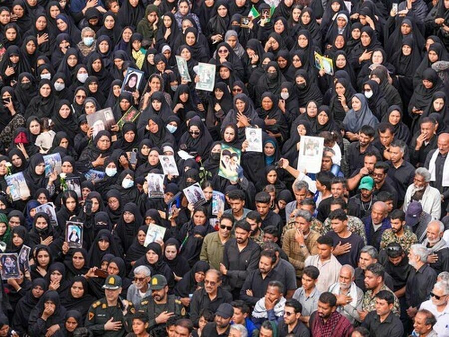 Minab, Iran, sprovod učenika