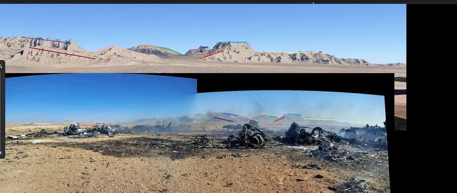 Destroyed C-130 in Iran