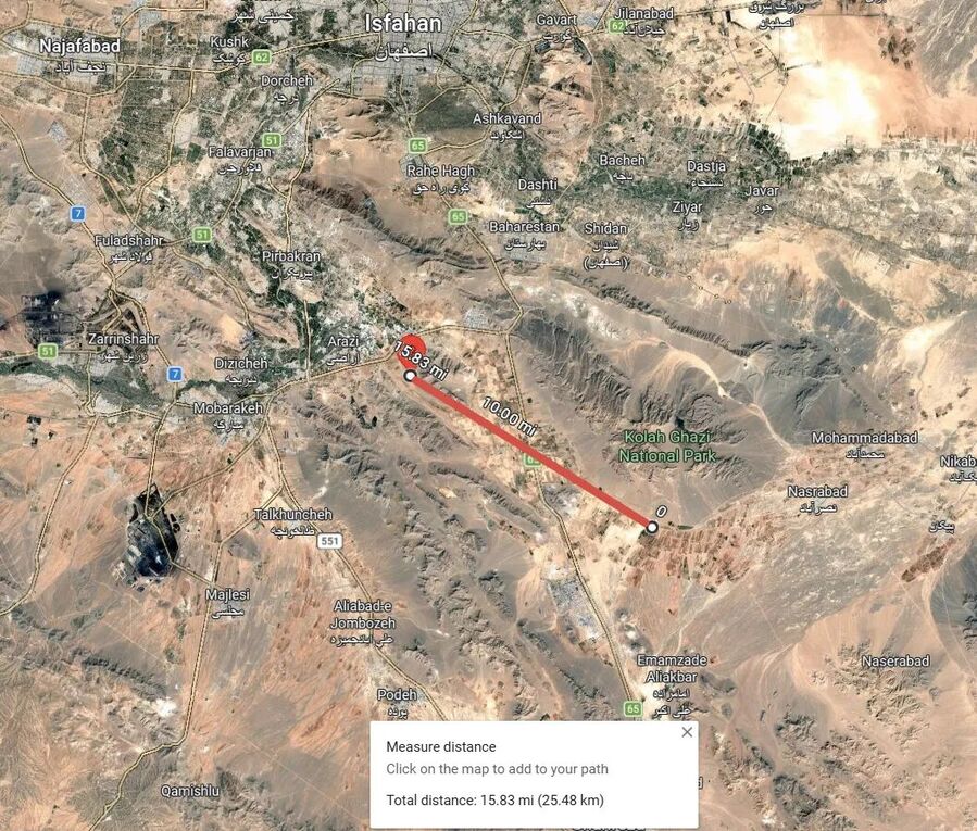 F-15E crash site and the C-130 debris field