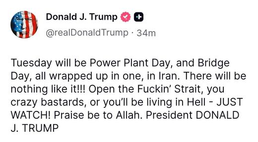Trump unhinged tweet.