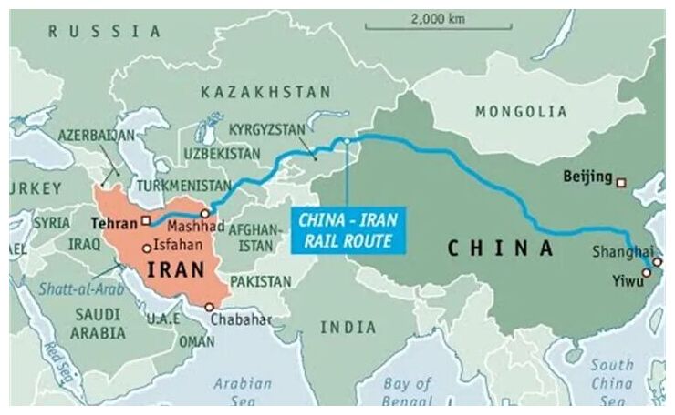 Klikni za povećanje China - Iran Pipeline