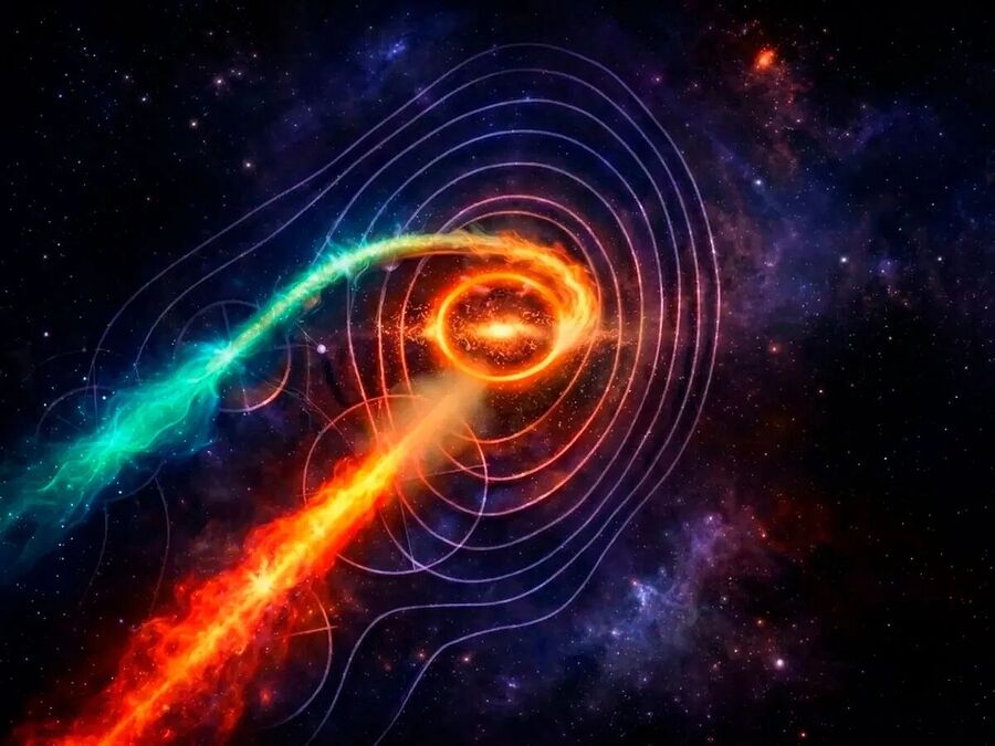 Klikni za povećanje black hole collision