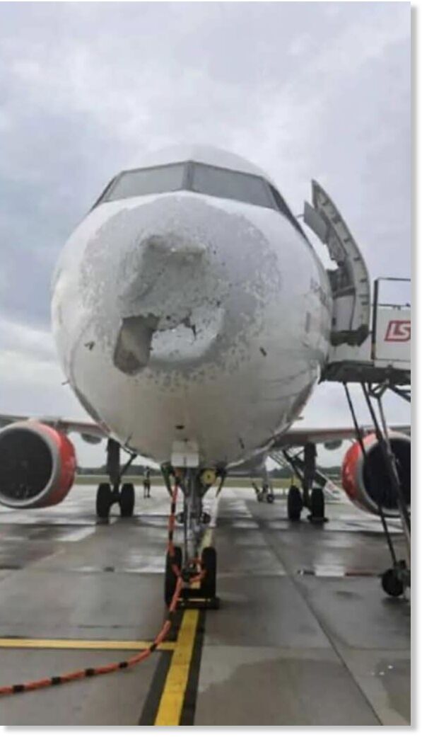 A spokesperson for LS Technics dubbed hail “one of the most serious threats” to airplanes.