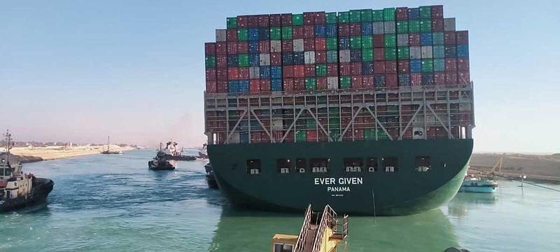 Panama container ship