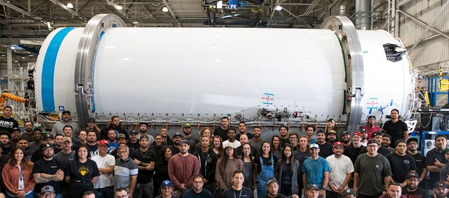 upper stage space x rocket
