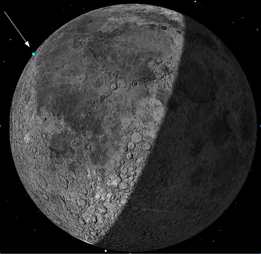 Klikni za povećanje impact space x rocket stage moon