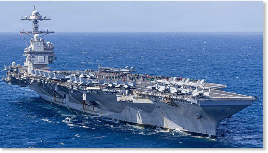 American aircraft carrier USS Gerald Ford
