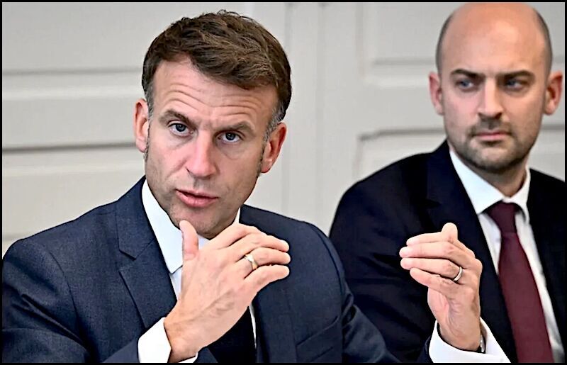 Macron and other guy