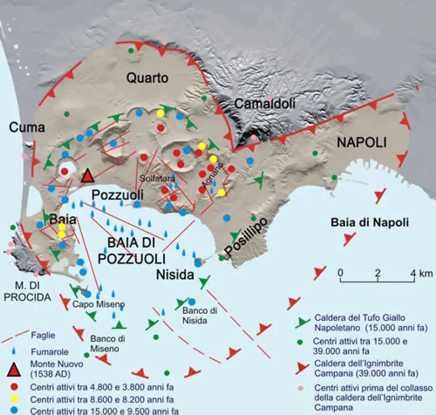 Klikni za povećanje Volcanic features near Naples Italy
