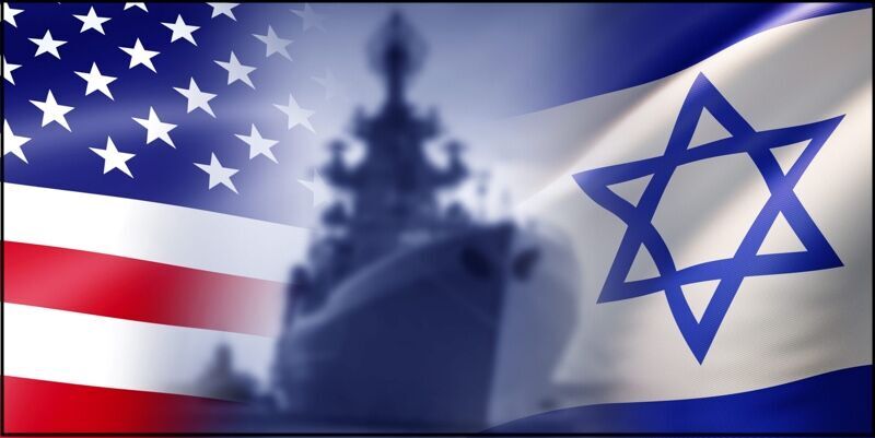 USA Israeli flags