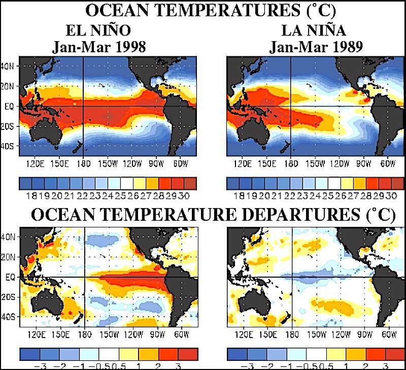 4 ocean temp maps