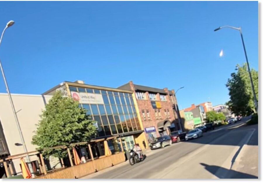 A video shot by Gerri Grenier from the sidewalk in front of GFL Memorial Gardens shows a fireball flash across the sky.