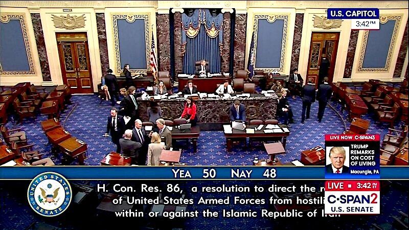 US Senate vote