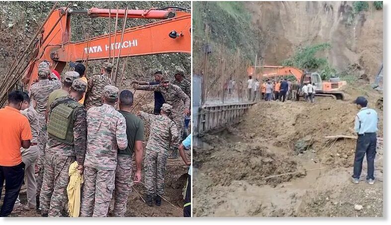 Klikni za povećanje The victims are believed to be labourers engaged in a local construction project in the area.