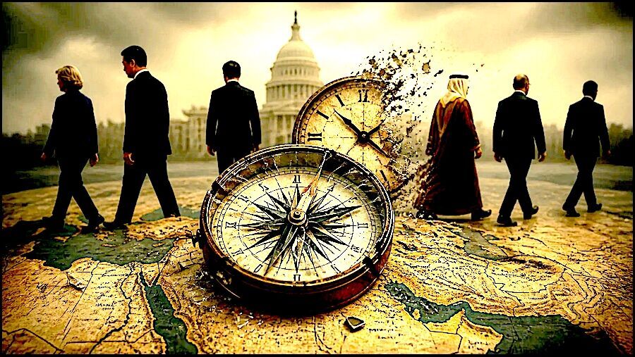 Klikni za povećanje compass and clock on map of Iran
