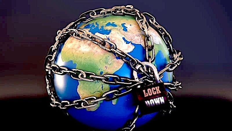 globe in chains
